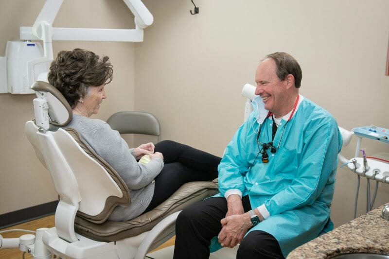 Periodontal Therapy discussion between Dr. Green and patient